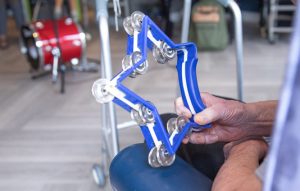 Music Therapy featuring tamborine